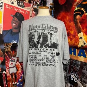 Vintage New Edition K-Ci &‎ JoJo 2006 Tour T-Shirt Kings of R&B Gray Sz 3XL